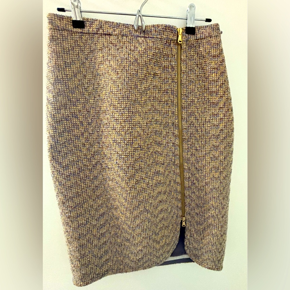 Sparkly J. Crew Tweed Pencil Skirt